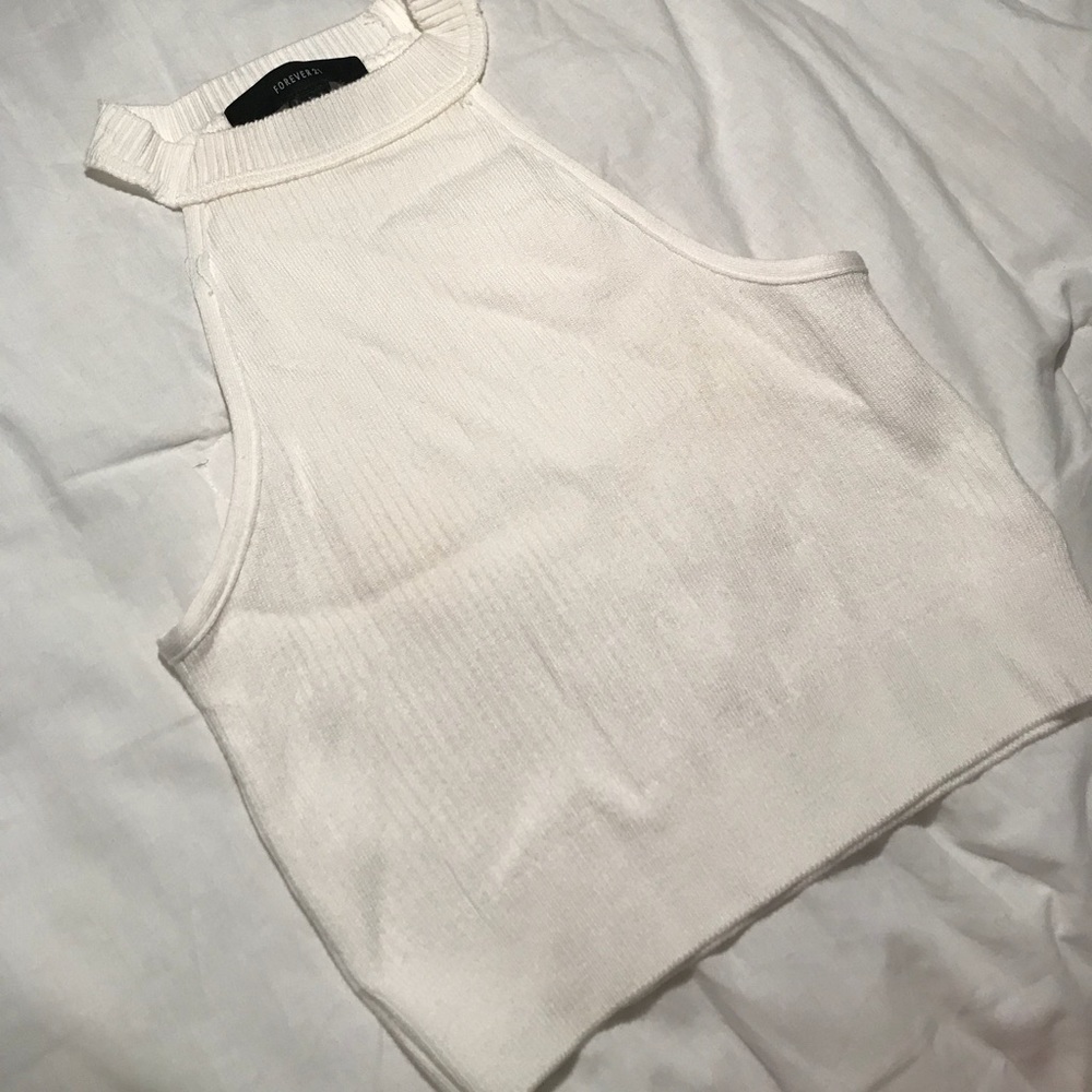 Forever 21 white crop top
